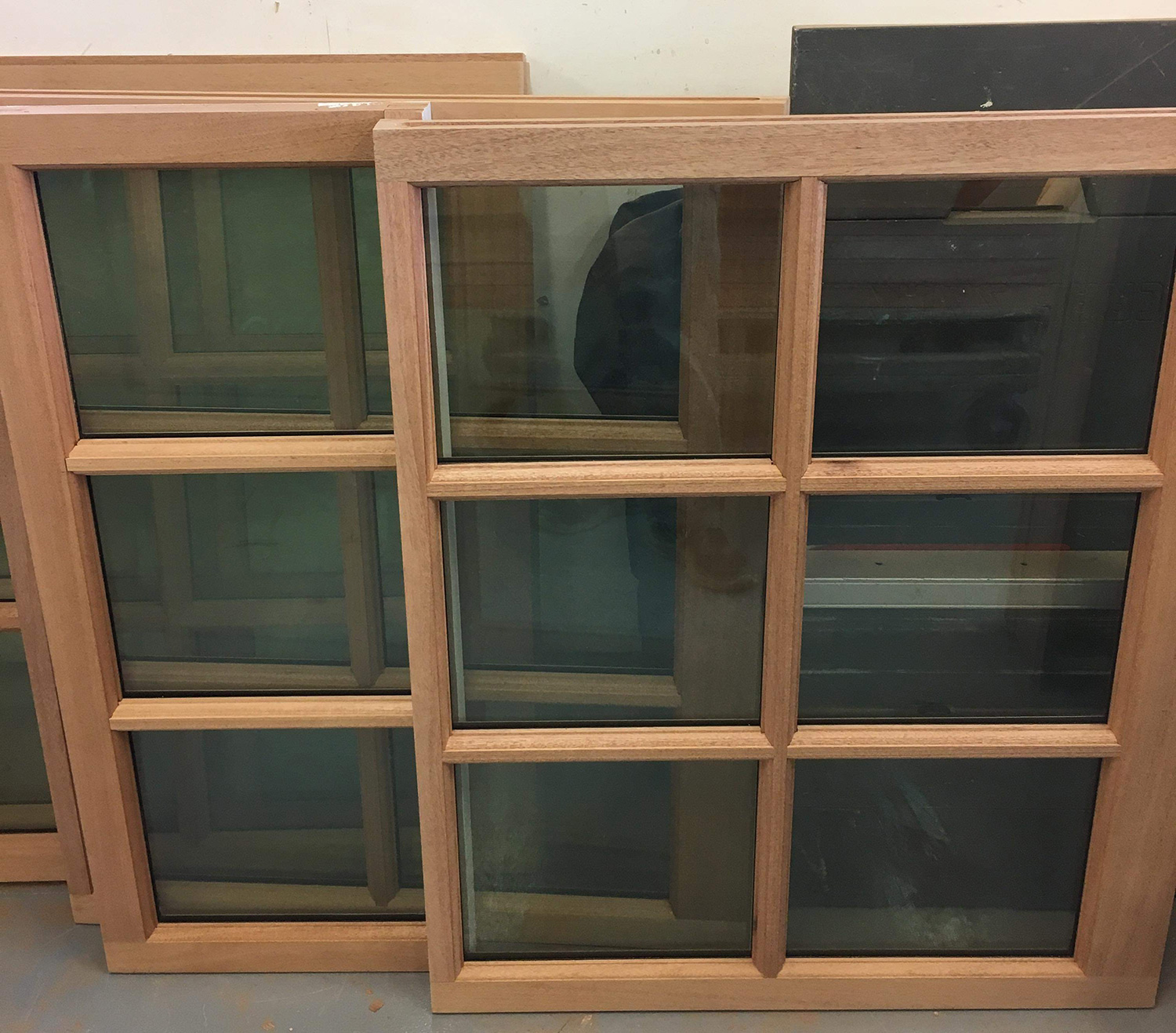 wooden window frames