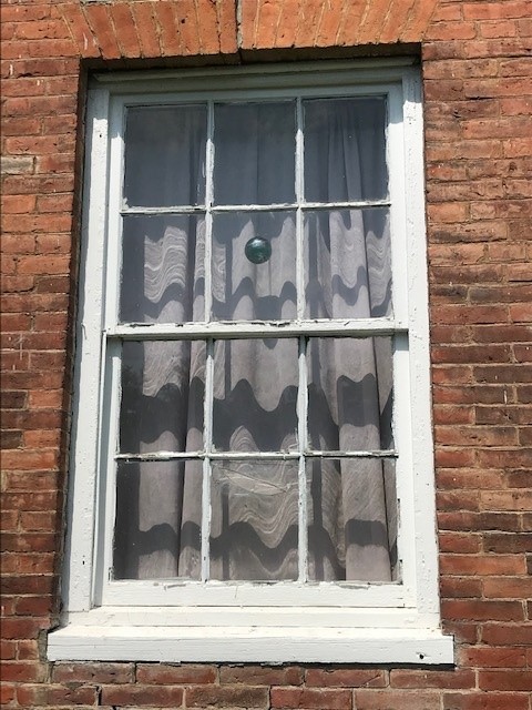brick window before restoration